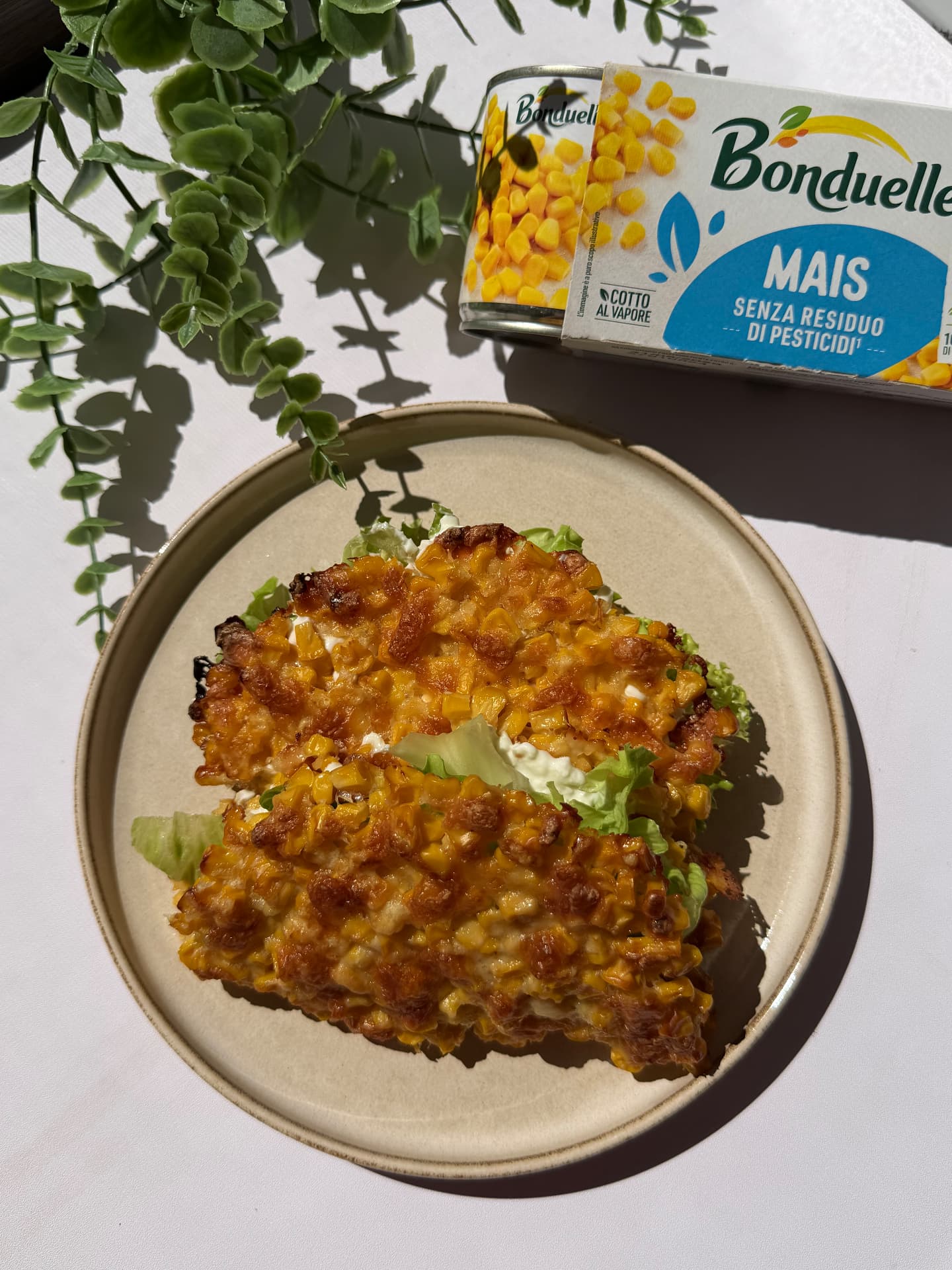 Toast gratinato al mais